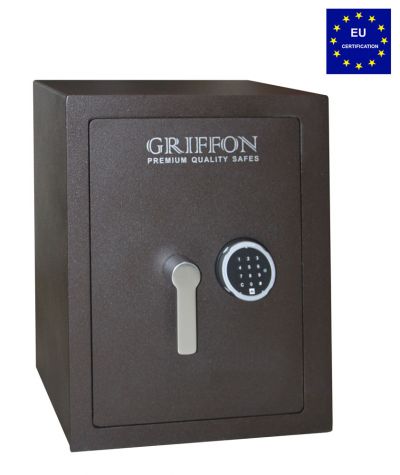 Сейфы взломостойкие - Взломостойкие сейфы 1 класса - Сейфы Griffon - Маленькие сейфы (мини сейфы) - Сейф для квартиры - Сейф Griffon CLE I.55.ET BROWN